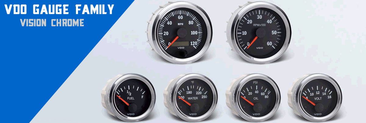 VDO Vision Chrome Gauges